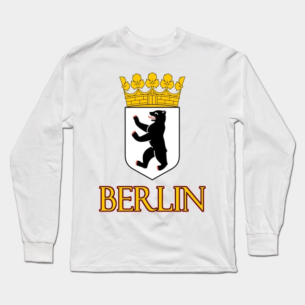 Berlin, Germany - Coat of Arms Design Long Sleeve T-Shirt by Naves